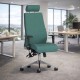 LOTUS FABRIC 24 Hour High Back Multi Function Ergonomic Office Chair, COLOUR SEAT + BACK