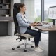 LOTUS FABRIC 24 Hour Usage High Back Multi Function Ergonomic Office Chair, COLOUR SEAT
