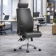 LOTUS LEATHER 24 Hour Usage High Back Ergonomic Office Chair with Headrest