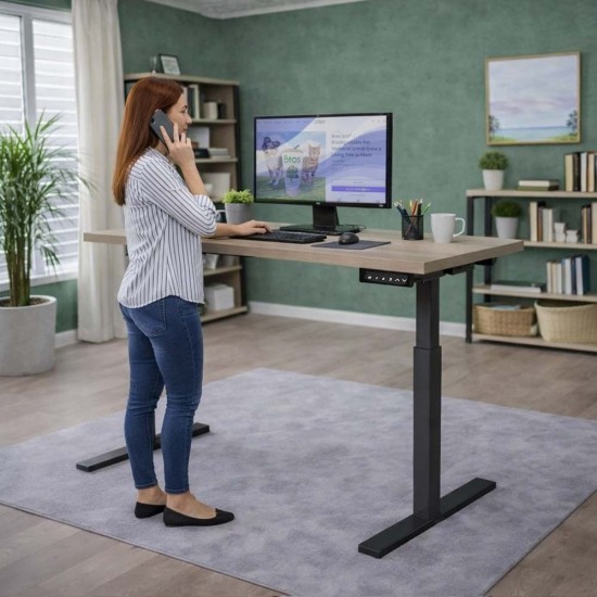 LUFT LITE Essential Performance Electric Sit Stand Desk. Single  Motor Height Adjustable Desk