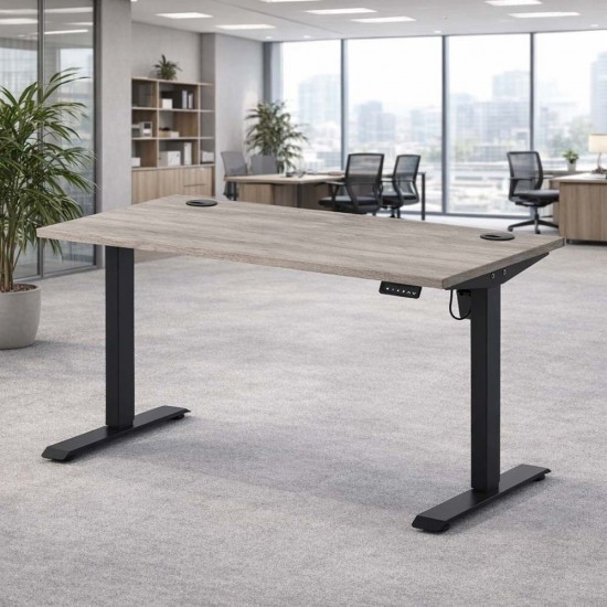 LUFT LITE Essential Performance Electric Sit Stand Desk. Single  Motor Height Adjustable Desk