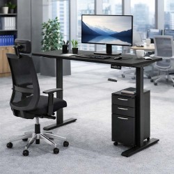 LUFT LITE Single Motor Height Adjustable Desk. Essential Performance Electric Sit Stand Desk
