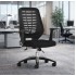OPERA Modern Mesh Office Chair, Black Mesh Back and Folding Arms