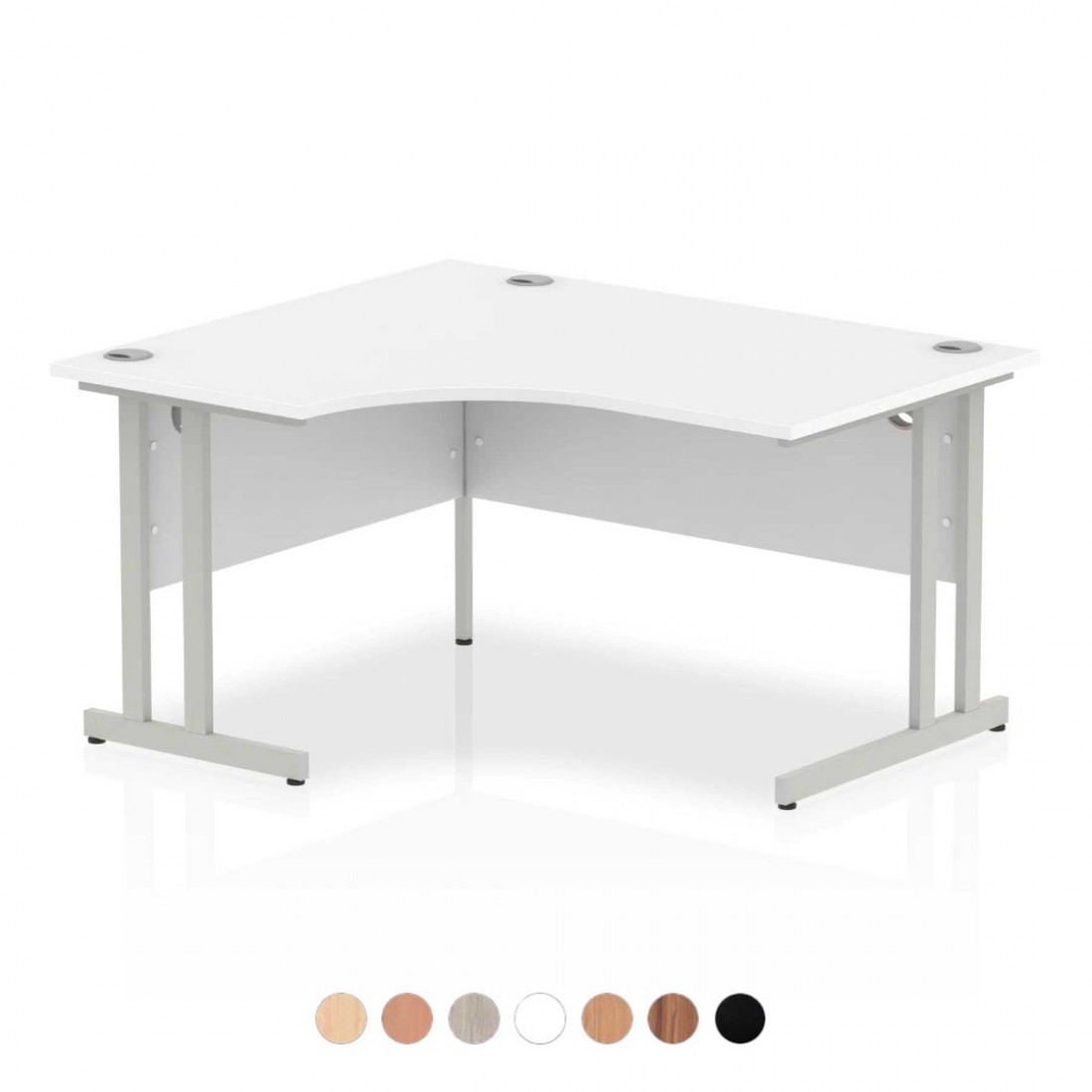 PACIFIC 1400mm Corner / Crescent Desk with Cantilever Leg