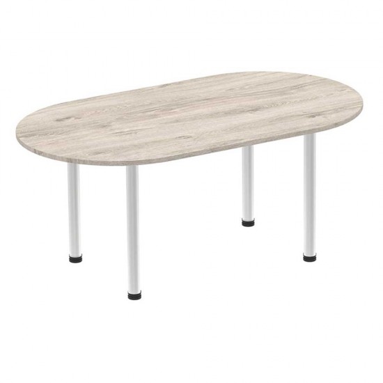 PACIFIC 1800mm Contemporary Wooden Boardroom Table with Silver Legs PACIFIC 1800mm Contemporary Wooden Boardroom Table with Silver Legs