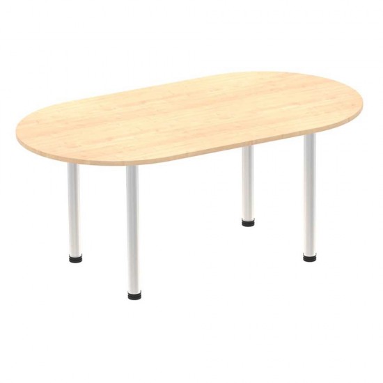 PACIFIC 1800mm Contemporary Wooden Boardroom Table with Silver Legs PACIFIC 1800mm Contemporary Wooden Boardroom Table with Silver Legs