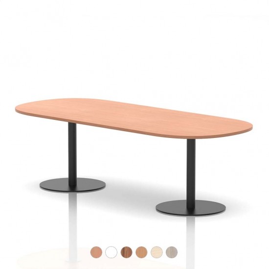 PACIFIC 1800mm Contemporary Round End Boardroom Table with Circular Base PACIFIC 1800mm Contemporary Round End Boardroom Table with Circular Base