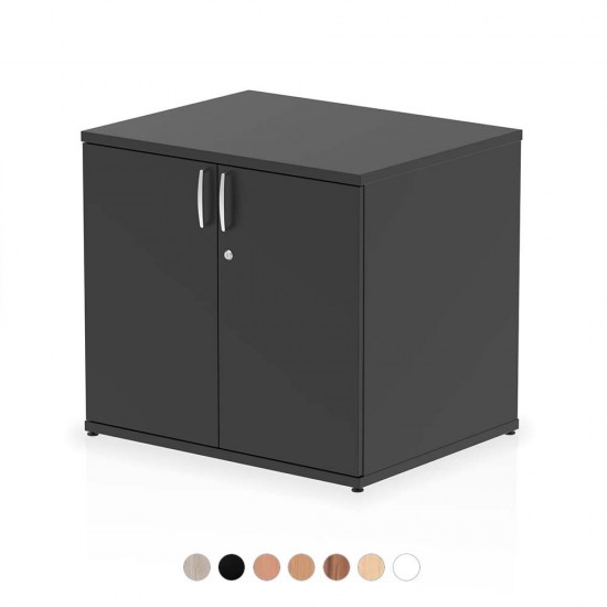 PACIFIC Desk High 600mm Deep Wooden Office Storage Cupboard