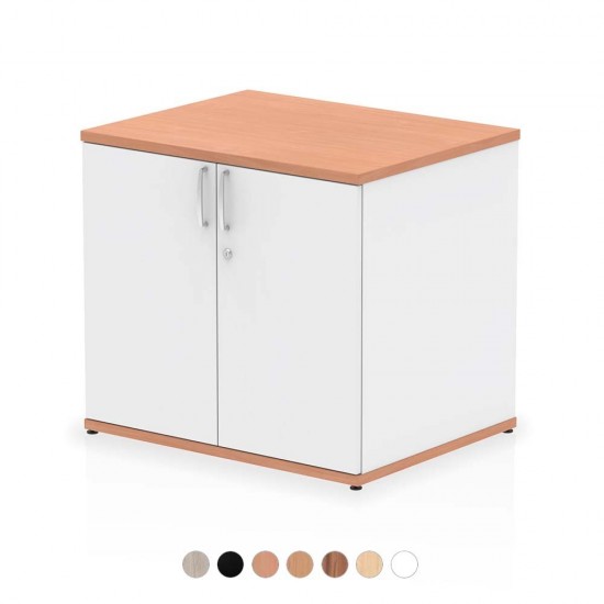 PACIFIC Desk High 600mm Deep Wooden Office Storage Cupboard