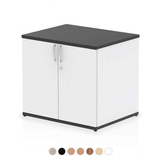 PACIFIC Desk High 600mm Deep Wooden Office Storage Cupboard