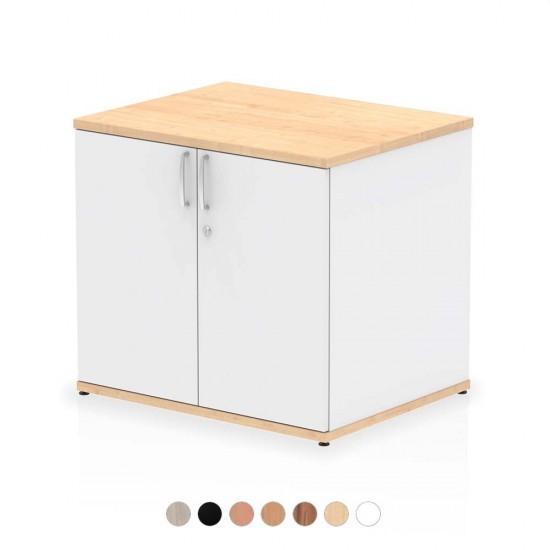 PACIFIC Desk High 600mm Deep Wooden Office Storage Cupboard