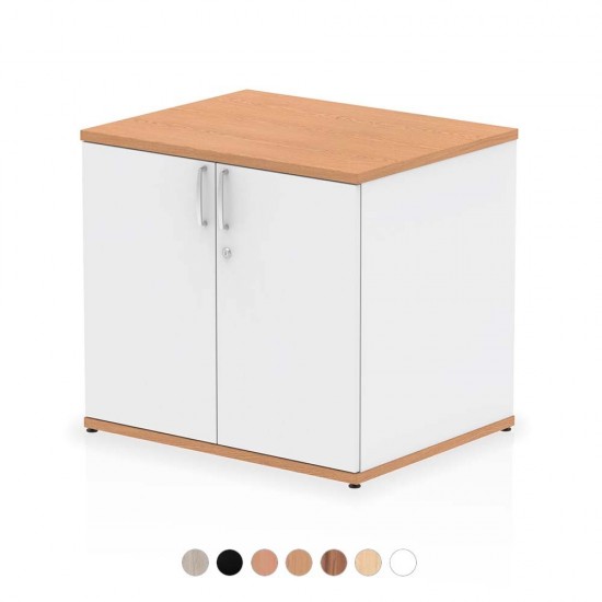 PACIFIC Desk High 600mm Deep Wooden Office Storage Cupboard