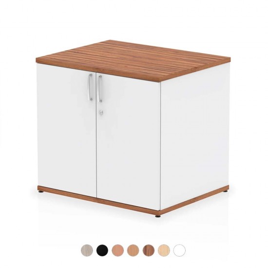 PACIFIC Desk High 600mm Deep Wooden Office Storage Cupboard