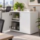 PACIFIC Desk High 600mm Deep Wooden Office Storage Cupboard