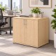 PACIFIC Desk High 600mm Deep Wooden Office Storage Cupboard