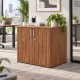 PACIFIC Desk High 600mm Deep Wooden Office Storage Cupboard