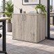 PACIFIC Desk High 600mm Deep Wooden Office Storage Cupboard