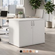 PACIFIC Desk High 600mm Deep Wooden Office Storage Cupboard PACIFIC Desk High 600mm Deep Wooden Office Storage Cupboard