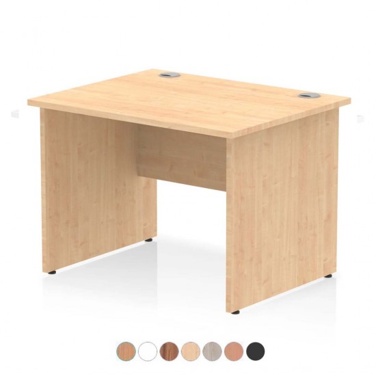 PACIFIC 1000mm Small Rectangular Office Desk with Panel End Leg