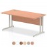 PACIFIC Straight Rectangular Office Desk with Cantilever Leg 800mm Deep