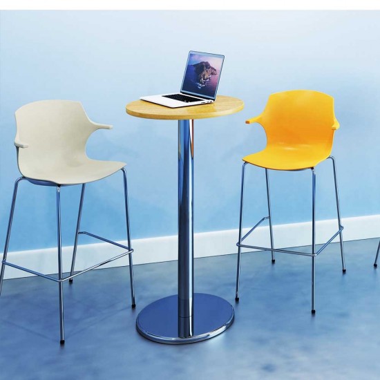 PESCARA Poseur Height Tables with Round Base  