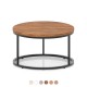 ELAPSE Round Coffee Table | Office Breakout Furniture ELAPSE round office breakout coffee table with metal frame