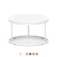 ELAPSE Round Coffee Table | Office Breakout Furniture ELAPSE round office breakout coffee table with metal frame