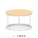 ELAPSE Round Coffee Table | Office Breakout Furniture ELAPSE round office breakout coffee table with metal frame