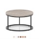 ELAPSE Round Coffee Table | Office Breakout Furniture ELAPSE round office breakout coffee table with metal frame