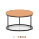 ELAPSE Round Coffee Table | Office Breakout Furniture ELAPSE round office breakout coffee table with metal frame