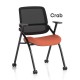 STRATA Bespoke Colour choice Mesh Back Space Saving Folding Conference Training Room Chair with Arms