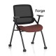 STRATA Bespoke Colour choice Mesh Back Space Saving Folding Conference Training Room Chair with Arms