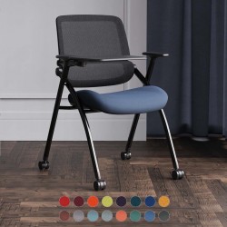 STRATA Mesh Back Folding Conference Meeting Room Chair with Arms - Bespoke Colour