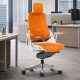 STORM-MK2 Designer Orange Elastane Ergonomic Office Chair