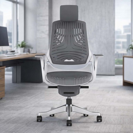 STORM-MK2 Designer Grey Elastane Ergonomic Office Chair