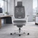 STORM-MK2 Designer Grey Elastane Ergonomic Office Chair