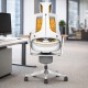 STORM-MK2 Designer Orange Elastane Ergonomic Office Chair