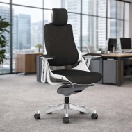 STORM-MK2 Designer Black Fabric Ergonomic Office Chair