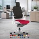 STORM-MK2 Fabric Ergonomic Office Chair with Seat Colour Choice