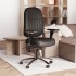 VANGUARD LEATHER 24 Hour Black Executive Leather Office Chair