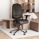VANGUARD LEATHER 24 Hour Black Executive Leather Office Chair