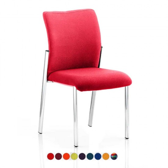 BARNES Fabric Meeting Room Chairs, Bespoke Colour Seat + Back, No Arms