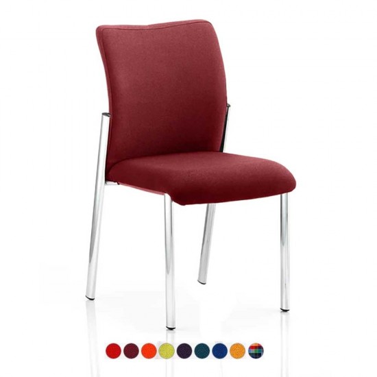 BARNES Fabric Meeting Room Chairs, Bespoke Colour Seat + Back, No Arms
