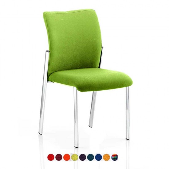BARNES Fabric Meeting Room Chairs, Bespoke Colour Seat + Back, No Arms