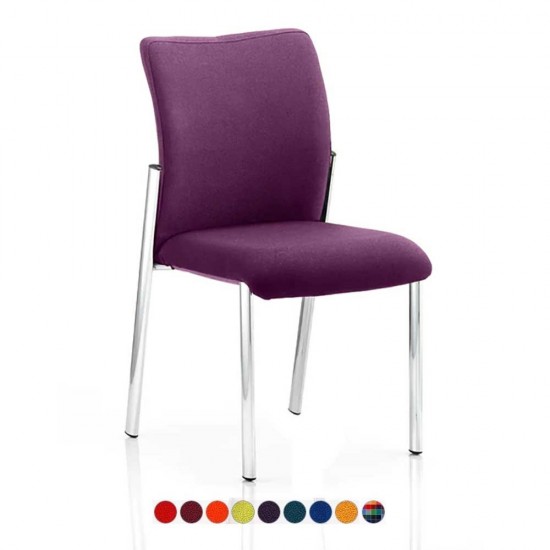 BARNES Fabric Meeting Room Chairs, Bespoke Colour Seat + Back, No Arms