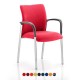 BARNES Meeting Room Chairs with Arms, Bespoke Colour Seat/ Back