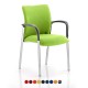 BARNES Meeting Room Chairs with Arms, Bespoke Colour Seat/ Back