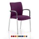 BARNES Meeting Room Chairs with Arms, Bespoke Colour Seat/ Back