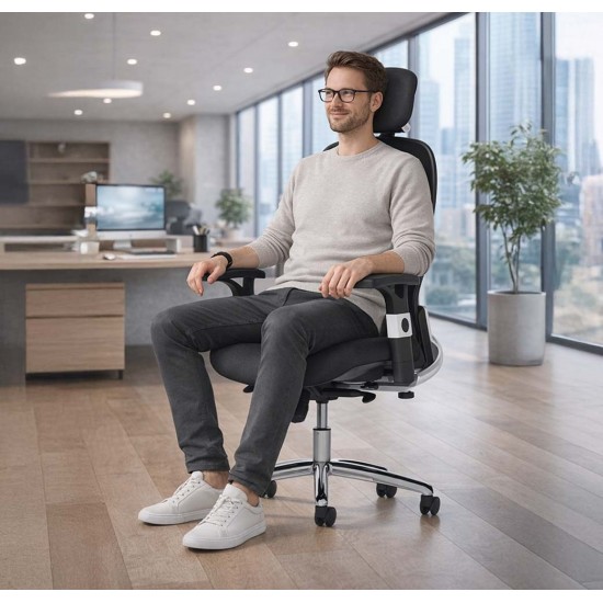 FREEPORT Mesh Back Ergonomic Executive Office Chair