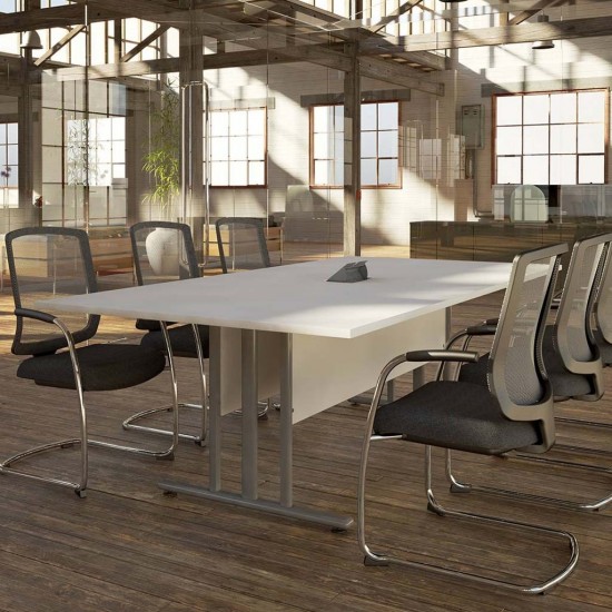 GIOVANNI Quality Boardroom Meeting Table, Oval, D-End or Boat Shaped